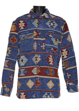 Load image into Gallery viewer, Lanzino Button-Down Shirt/Jacket # LSL773 Indigo
