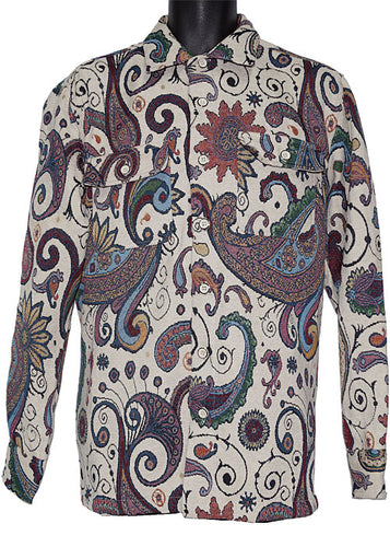 Lanzino Button-Down Shirt/Jacket # LSL7778 Off-White