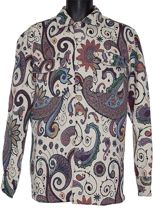 Lanzino Button-Down Shirt/Jacket # LSL7778 Off-White