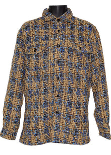 Load image into Gallery viewer, Lanzino Button-Down Shirt/Jacket # LSL779 Oatmeal
