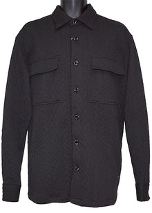 Load image into Gallery viewer, Lanzino Button-Down Shirt/Jacket # LSL795 Black
