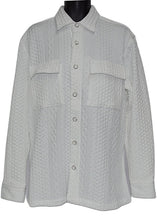 Load image into Gallery viewer, Lanzino Button-Down Shirt/Jacket # LSL795 Off-Whie
