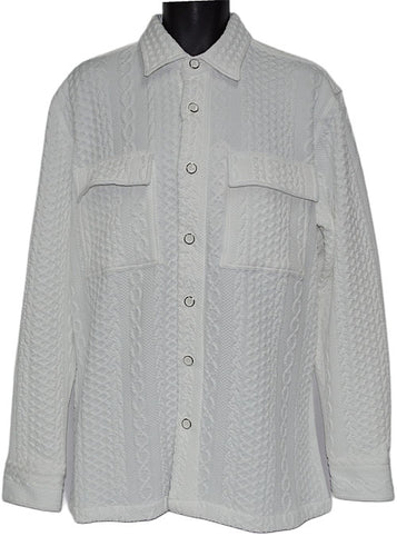 Lanzino Button-Down Shirt/Jacket # LSL795 Off-Whie