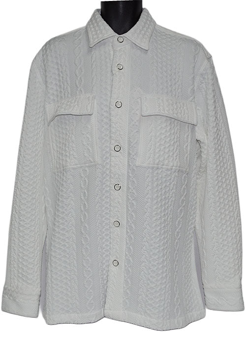 Lanzino Button-Down Shirt/Jacket # LSL795 Off-Whie