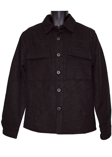 Lanzino Button-Down Jacket # JK155 Black
