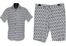 Load image into Gallery viewer, Lanzino Shirt/Shorts Set Weekly Deal # WS50791 Navy
