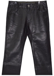 Lanzino Faux Leather Pants # CPS132 Black