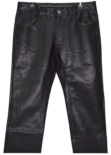 Lanzino Faux Leather Pants # CPS132 Black