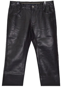 Lanzino Faux Leather Pants # CPS132 Black