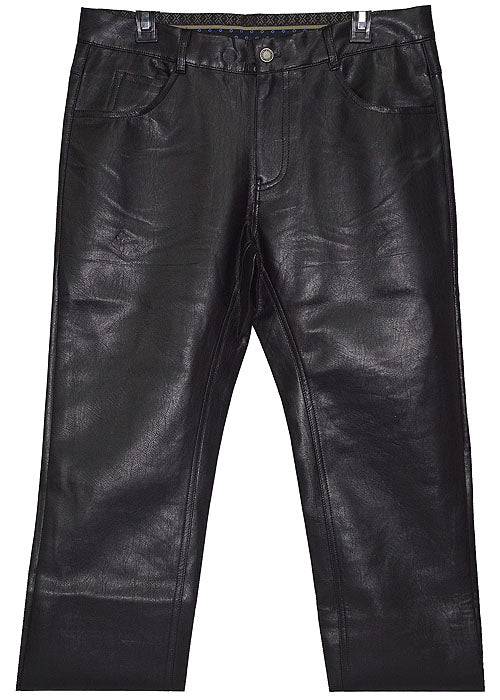 Lanzino Faux Leather Pants # CPS132 Black