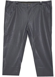 Lanzino Faux Leather Pants # CPS132 Grey