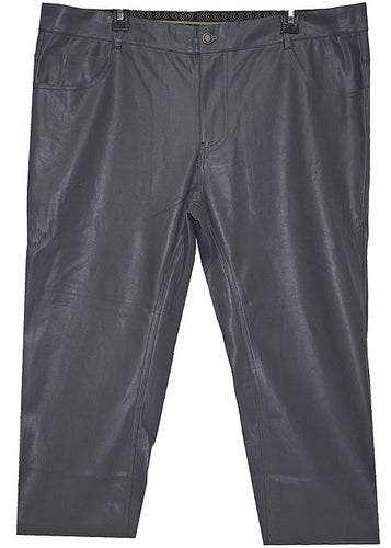 Lanzino Faux Leather Pants # CPS132 Grey