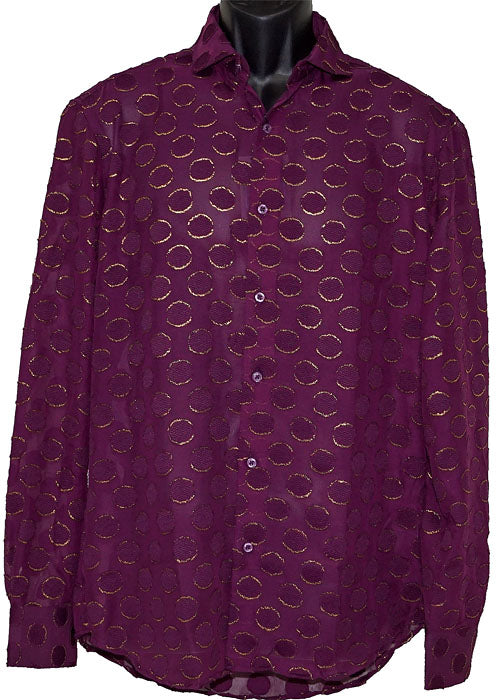 Lanzino Shirt # LSL519 Plum
