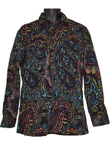 Load image into Gallery viewer, Lanzino Button-Down Shirt/Jacket # LSL754 Black
