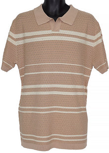 Load image into Gallery viewer, Lanzino Linen Blend Polo Shirt # SP054 Beach
