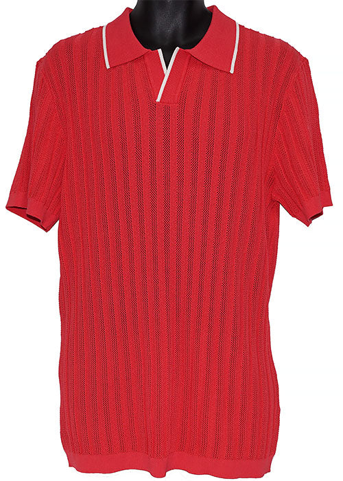 Lanzino Linen Blend Shirt # SP055 Coral
