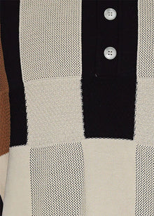 Load image into Gallery viewer, Lanzino Linen Blend Polo Shirt # SP059 Black
