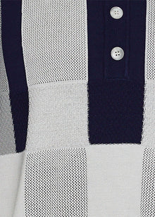 Load image into Gallery viewer, Lanzino Linen Blend Polo Shirt # SP059 Navy
