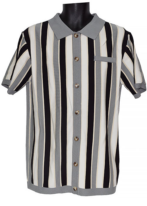 Lanzino Linen Blend Shirt # SP062 Grey