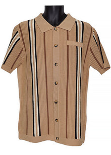 Load image into Gallery viewer, Lanzino Linen Blend Shirt # SP063 Tan
