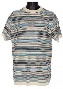 Load image into Gallery viewer, Lanzino Linen Blend T-Shirt # SP070 Beige
