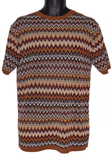 Load image into Gallery viewer, Lanzino Linen Blend T-Shirt # SP071 Brown
