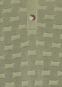 Load image into Gallery viewer, Lanzino Linen Blend Polo Shirt # SP076 Sage
