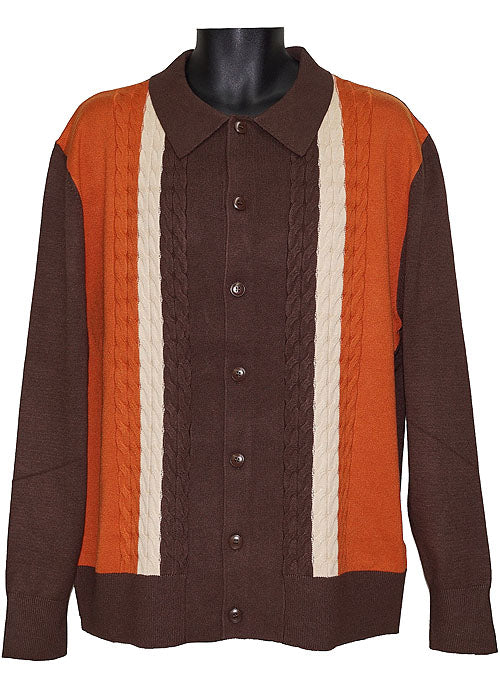 Lanzino Sweater # SW076 Brown