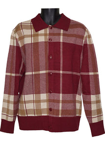 Lanzino Sweater # SW094 Burgundy