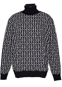Lanzino Sweater # LP290 Black/White