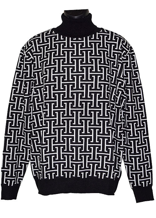 Lanzino Sweater # LP290 Black/White