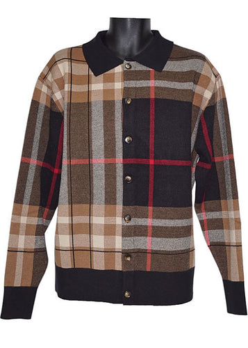 Lanzino Button-Down Sweater/Jacket # SW094 Black