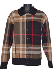 Lanzino Button-Down Sweater/Jacket # SW094 Black