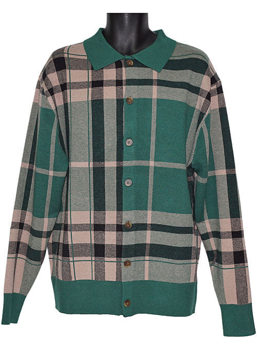 Lanzino Button-Down Sweater/Jacket # SW094 Hunter