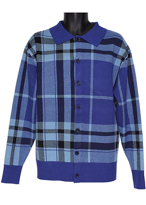 Lanzino Button-Down Sweater/Jacket # SW146 Navy