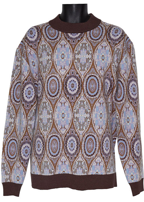Lanzino Crewneck Sweater # SW123 Brown