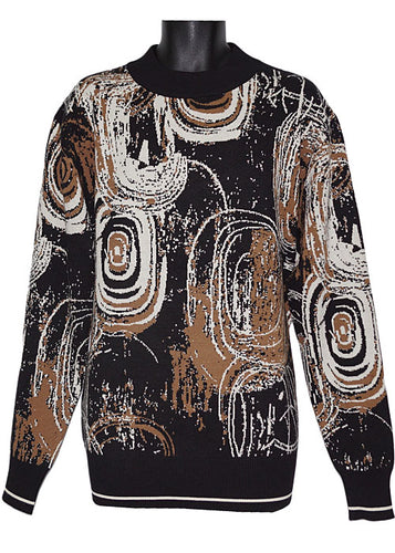 Lanzino Crewneck Sweater # SW124 Black