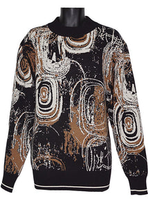 Lanzino Crewneck Sweater # SW124 Black