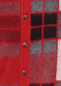 Lanzino Button-Down Sweater/Jacket # SW146 Red