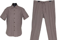 Lanzino Linen Shirt/Pants Set # 3125 Pink