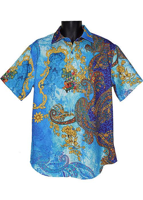 Lanzino Shirt # 3087 Teal - Alligator World