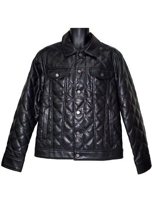 Lanzino Faux Leather Jacket # JK144 Black