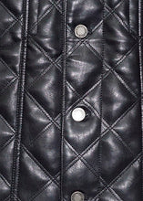 Load image into Gallery viewer, Lanzino Faux Leather Jacket # JK144 Black
