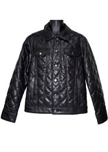 Load image into Gallery viewer, Lanzino Faux Leather Jacket # JK144 Black
