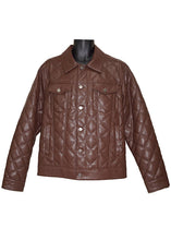 Load image into Gallery viewer, Lanzino Faux Leather Jacket # JK144 Brown
