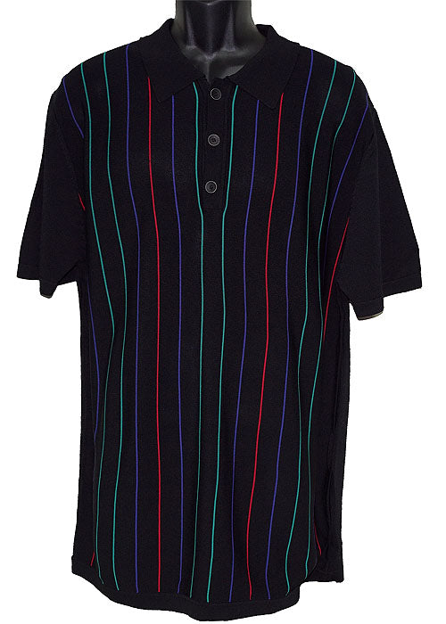 Lanzino Shirt # SP011 Black Mulit