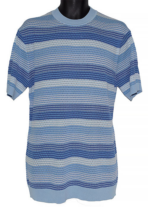 Lanzino Linen Blend T-Shirt # SP073 (SP072) Blue