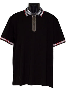 Load image into Gallery viewer, Lanzino Zipper Polo Shirt # SPL040
