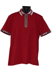 Load image into Gallery viewer, Lanzino Zipper Polo Shirt # SPL040
