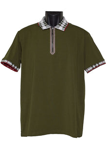Load image into Gallery viewer, Lanzino Zipper Polo Shirt # SPL040
